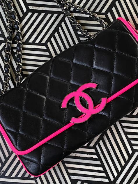 chanel neon pink bag|pink chanel bags on sale.